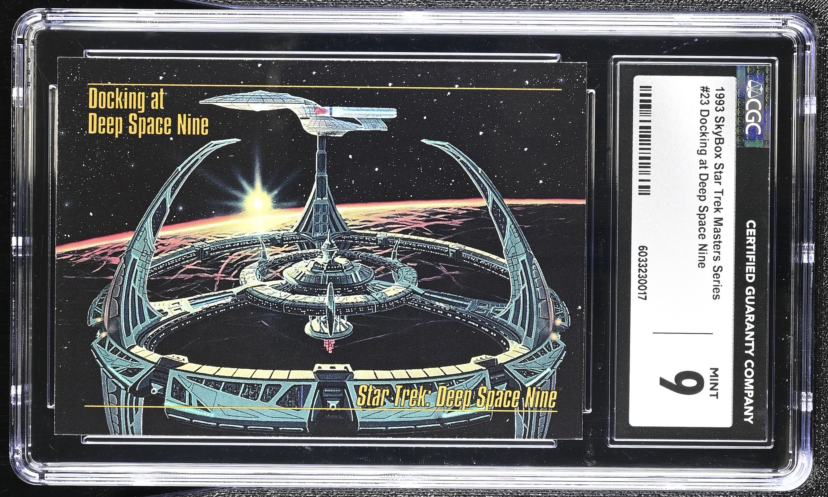 Dock at Deep Space Nine - 1993 StarTrek Master Series Skybox - CGC Graded